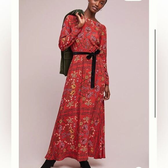 Anthropologie LAIA maxi dress laurel with pockets size small - Picture 1 of 10